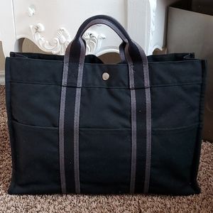 100% Authentic HERMES Fourre-Tout Black